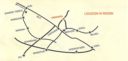 Vrindavan Map