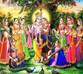 Otto Sakhi di Shri Radha Krishna