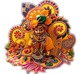 Shri Krishna de God van liefde en Lilas