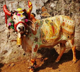 Gopashtami - Shri Krishna and Cow Goddess