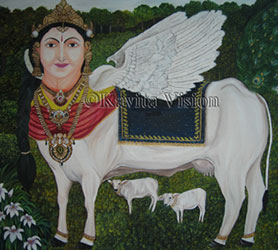 Kaamdhenu Mata Vaca Diosa de Vrindavan