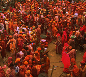 Latth Maar Holi Fest von Barsana