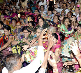 Celebración de Nandotsav en Vrindavan