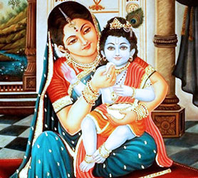 Mère Yashoda et Vatsalya Rasa pour le Seigneur Krishna