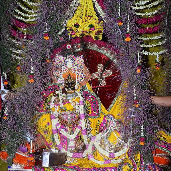 Hindora Festival Darshan del Templo Radhavallabh