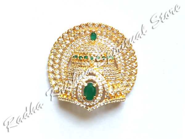 Emerald Sheen God American Diamond Crown
