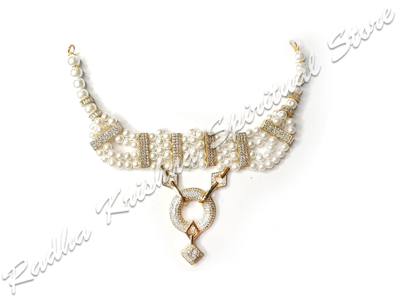 Artistic-Pearls-American-Diamond-Metal-Necklace