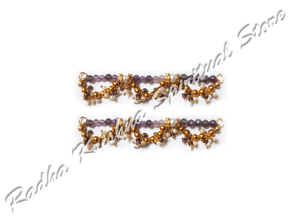 <p>Ash-Mauve-Gemstone-God-Deity-Anklets</p>