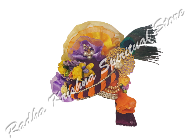 <p>BrajRaj God Krishna Flower Turban</p>