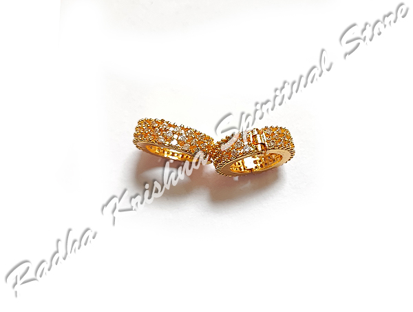 Checkered American Diamond Metal Bangle Armlets