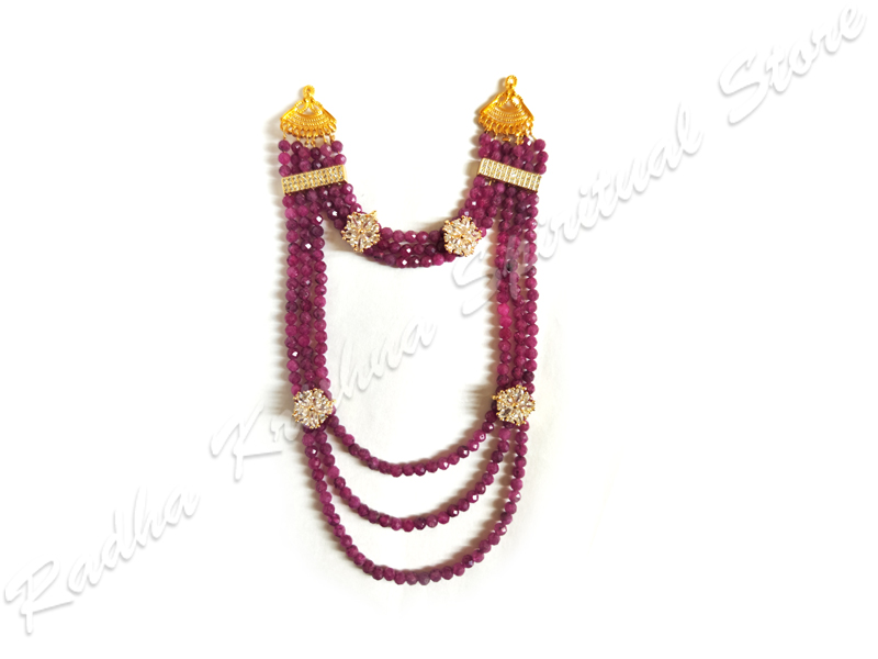Crimson-Flame-Flora-Semi-Precious-Metal-Necklace