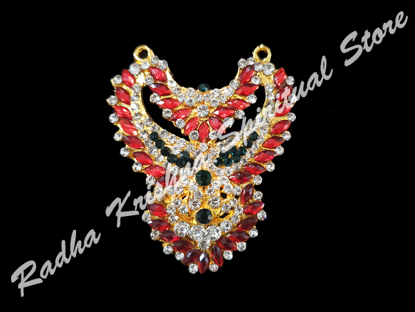 <p>Garnet-Fauna-X-Small-God-Deity-Necklace</p>