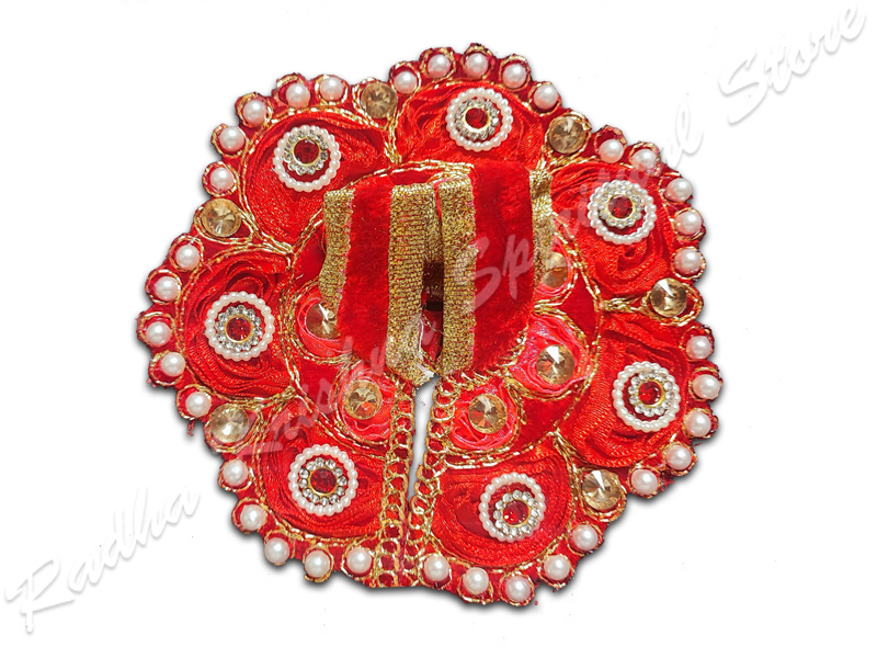 Garnet Floral Waves Laddu Gopal Dress