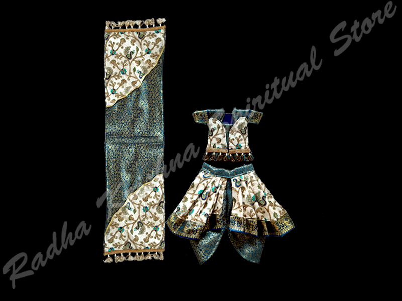 Heavenly Peacocks Shrinathji God Deity Dress