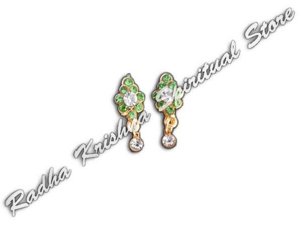 <p>Jade-Blooms-God-Metal-Earrings</p>