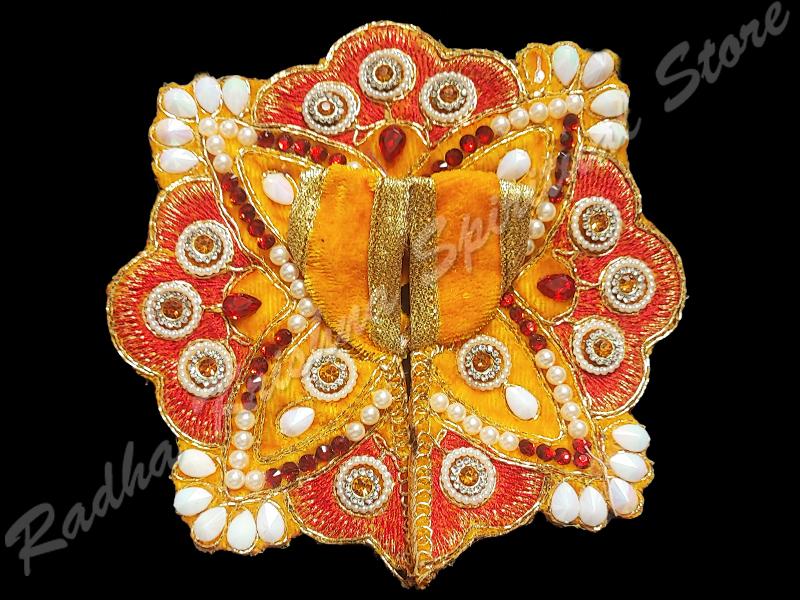 Mango Butterfly Hues Laddu Gopal Dress