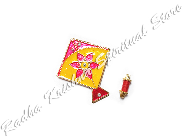 Mini Kite Shankh Patang God Deity Meenakari Toy