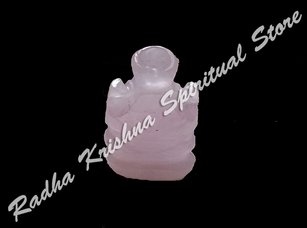 <p>
	Mini-Rose-Quartz-Semi-Precious-Ganesha-Ganpati</p>
