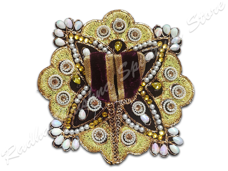 Plum Butterfly Hues Laddu Gopal Dress