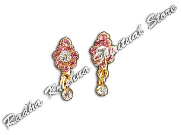 <p>Rosy-Blooms-God-Metal-Earrings</p>