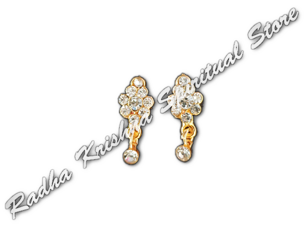 <p>Sparkle-Blooms-God-Metal-Earrings</p>