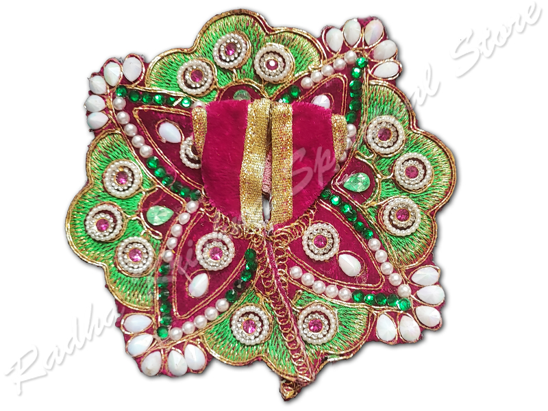 Strawberry Butterfly Hues Laddu Gopal Dress