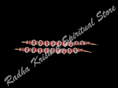 Ultra Ruby Floret Metal Sringaar Armband