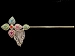 Rainbow Florets medium Krishna Flute