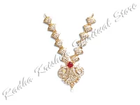 Trine Fan Amerikanische Diamant-Halskette aus Metall