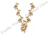 Peacock Saga Amerikanische Diamant-Metallhalskette