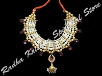 Amethyst Treasures God Choker Hasli Necklace