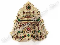 Alas angelicales Gran Dios Deidad Corona de metal