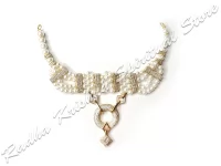 Artistic Pearls American Diamond Chokar God Necklace