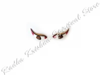 Braune Kataksha Fisch Metall Gott Gottheit Augen (Netra)