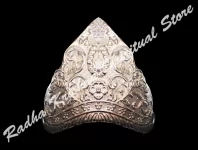 Encantadora corona de mukut dios grande de plata alemana