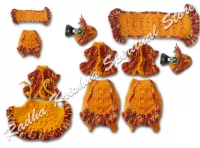 Flores de cítricos vestido de Ram darbaar de lana de invierno