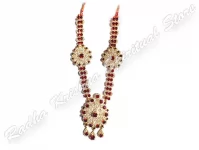 Ultra Ruby Floret Metal Sringaar Necklace