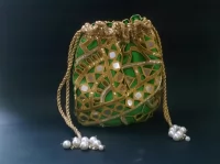 Kreuz und quer durch Kordelzug Geldbeutel