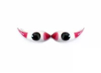 Kleine Gottheit Kataksha Fisch Stil Metall Augen Netra