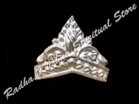 Fauna Rille Kleine Pure Silber Mukut Krone