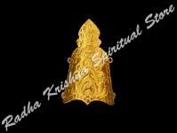 Flora Engraving Gold Plated Mukut Crown Kreedam