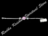 Pflanze Filmsternchen reine silberne Rakhi Armband