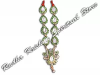 Foliage Drops God Metal Necklace