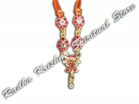 Garnet Flora God Metal Necklace