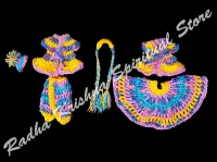 Himmlische Fauna Wolle Winter Radha Krishna Kleid