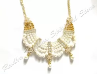 Imperial pflaumen Naturperlen Zirkonia Gott Halsketteod Necklace