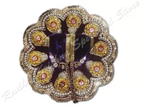 Laddu Gopal-Kleid mit Irisfarbenen Blüten