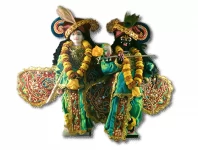 Krishna Balraam Gottheiten Kleid