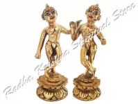 Sri Krishna Balraam Deities(Attached lotus base) Sri Krishna Balraam Deities(Attached lotus base)