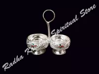 Mini Dual Schssel stehen reinem Silber